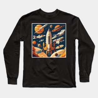 Spaceship Long Sleeve T-Shirt